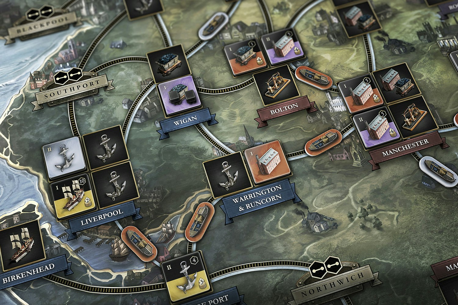 Brass Lancashire/Birmingham Board Game Bundle Details